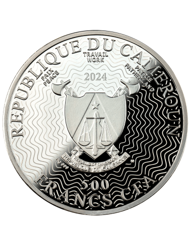 MESSIER 100NGC Galaxien Silbermünze 500 Francs CFA Kamerun 2024 - Coins & More - Kamerun