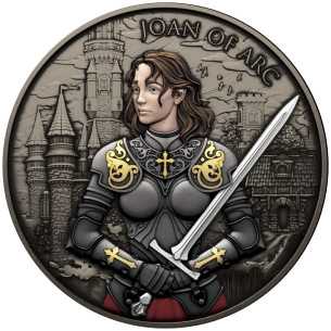 JOAN OF ARC Legendary Warriors 1 Oz Silver Medal 2024 - Coins & More - Argent