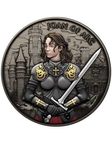 JOAN OF ARC Legendary Warriors 1 Oz Silbermedaille 2024 - Coins & More - Silber