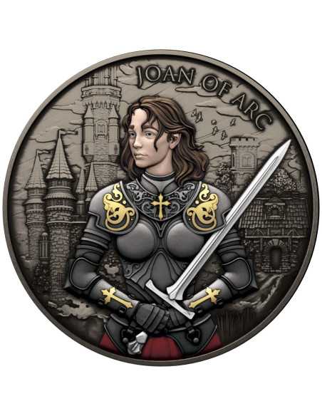 Giovanna d'Arco Guerrieri Leggendari 1 Oz Medaglia d'Argento 2024 - Coins & More - Argento