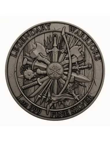 JOAN OF ARC Legendary Warriors 1 Oz Silver Medal 2024 - Coins & More - Silver