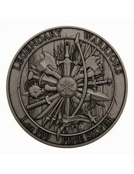 JOAN OF ARC Legendary Warriors 1 Oz Silbermedaille 2024 - Coins & More - Silber