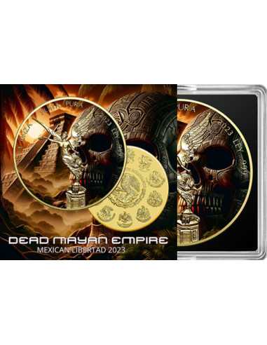 DEAD MAYAN EMPIRE 1 Oz Silber Libertad Münze Mexiko 2023 - Coins & More - Mexiko