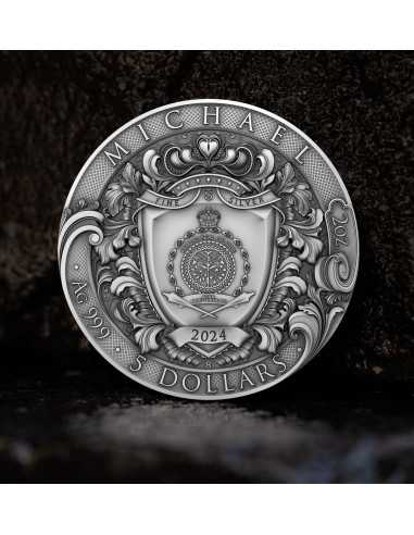 Moneta d'argento da 2 once 5$ Niue 2024 - Coins & More - Niue