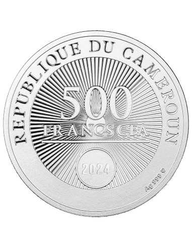 THANATOS 170th Anniversary of Jacek Malczewski's Birth Silver Coin 500 Francs CFA Cameroon 2024 - Coins & More - Cameroon