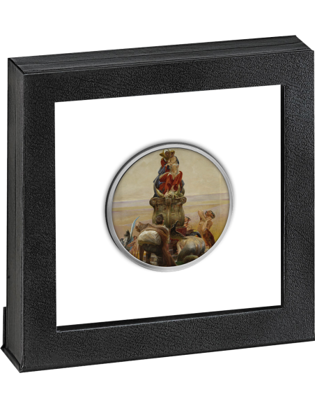 ADORATION OF THE MADONNA 170th Anniversary of Jacek Malczewski's Birth Silver Coin 500 Francs CFA Cameroon 2024 - Coins & Mor...