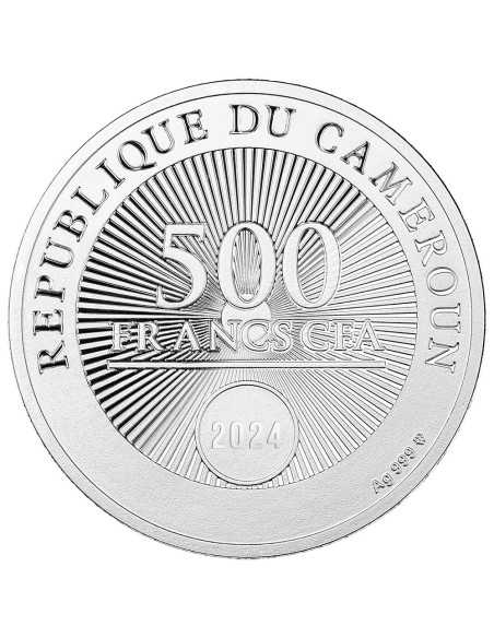 ADORATION OF THE MADONNA 170th Anniversary of Jacek Malczewski's Birth Silver Coin 500 Francs CFA Cameroon 2024 - Coins & Mor...