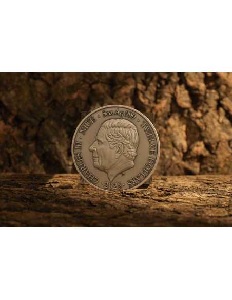 CAPRICORN Douze Signes du Zodiaque Pièce 5 Oz UV Argent 12$ Dollars Niue 2024 - Coins & More - Tchad