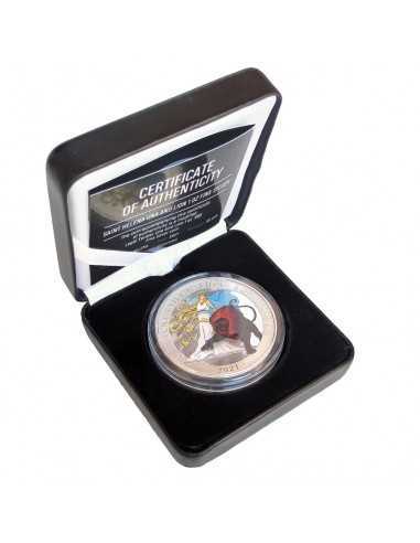 UNA AND THE LION Colored Edition 1 Oz Silver Coin 1 Pound Saint Helena 2021 - Coins & More - Afrique
