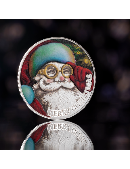 SANTA CLAUS Silver Coin 500 Francs CFA Cameroon 2025 - Coins & More - Cameroon