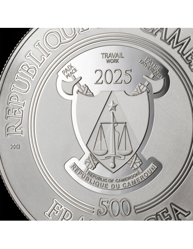 SANTA CLAUS Silver Coin 500 Francs CFA Cameroon 2025 - Coins & More - Cameroon