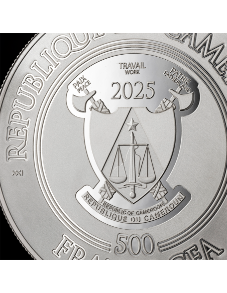 SANTA CLAUS Silver Coin 500 Francs CFA Cameroon 2025 - Coins & More - Cameroon