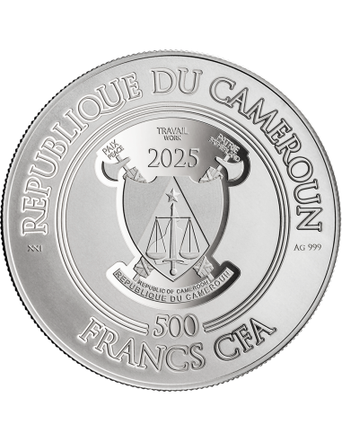 SANTA CLAUS Silver Coin 500 Francs CFA Cameroon 2025 - Coins & More - Cameroon