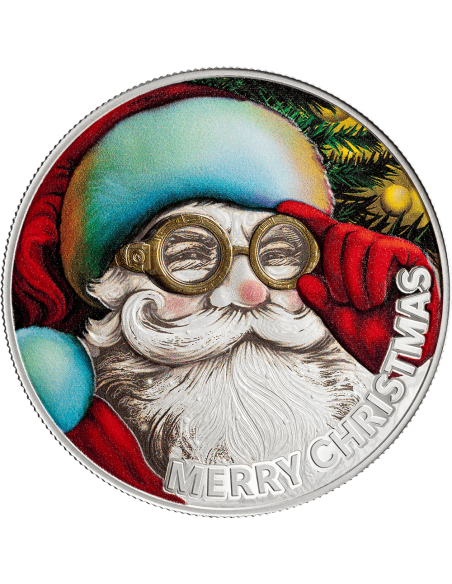 SANTA CLAUS Moneda de Plata 500 Francos CFA Camerún 2025 - Coins & More - Camerún