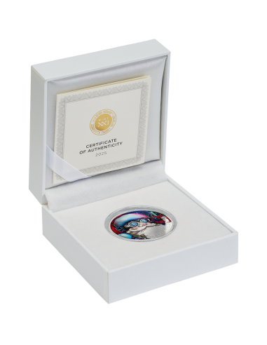 CYBER SANTA CLAUS Silver Coin 500 Francs CFA Cameroon 2025 - Coins & More - Cameroon