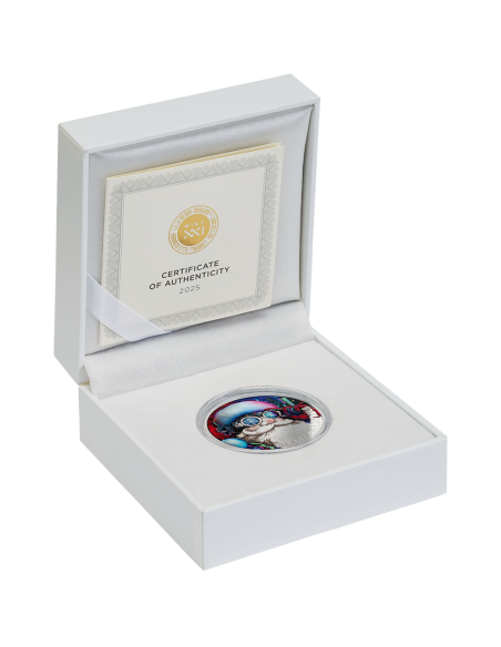 CYBER SANTA CLAUS Silbermünze 500 Francs CFA Kamerun 2025 - Coins & More - Kamerun