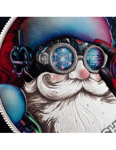CYBER SANTA CLAUS Silver Coin 500 Francs CFA Cameroon 2025 - Coins & More - Cameroon