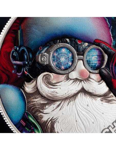 CYBER SANTA CLAUS Silver Coin 500 Francs CFA Cameroon 2025 - Coins & More - Cameroon