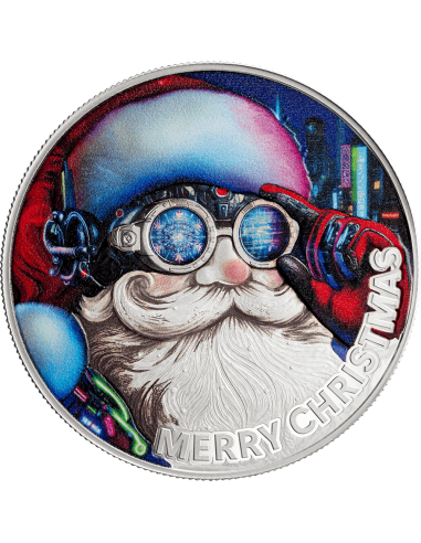 CYBER SANTA CLAUS Silver Coin 500 Francs CFA Cameroon 2025 - Coins & More - Cameroon