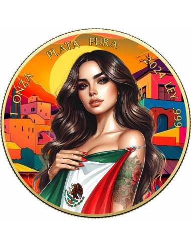 BELLEZZA MESSICANA Donne Libertad 1 Oz Moneta d'argento Messico 2024 - Coins & More - Messico