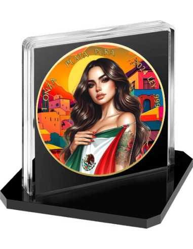 MEXICAN BEAUTIES Mujer Libertad 1 Oz Moneda de Plata México 2024 - Coins & More - Mexico