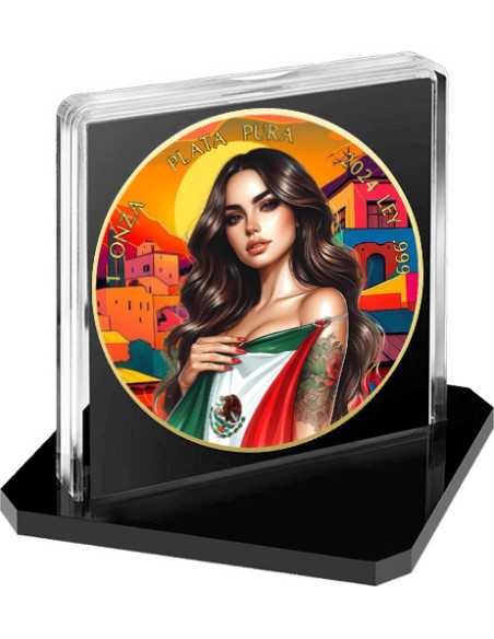 MEXICAN BEAUTIES Mujer Libertad 1 Oz Moneda de Plata México 2024 - Coins & More - Mexico
