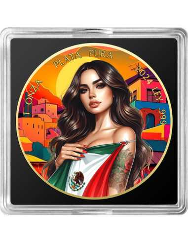 MEXICAN BEAUTIES Women Libertad 1 Oz Silver Coin Mexico 2024 - Coins & More - Mexique