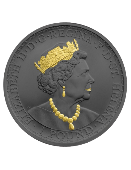 UNA AND THE LION Her Majesty Edition 1 Oz Silver Coin 1 Pound Saint Helena 2021 - Coins & More - Africa