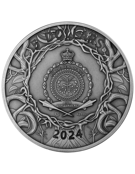 MYSTERY TREE Moneta d'argento da 2 Oz 2$ Niue 2024 - Coins & More - Niue