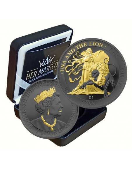 UNA AND THE LION Her Majesty Edition 1 Oz Silver Coin 1 Pound Saint Helena 2021 - Coins & More - Africa