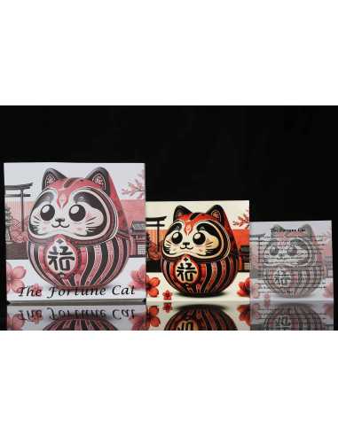THE FORTUNE CAT 1 Oz Silbermünze 1000 Francs Kamerun 2025 - Coins & More - Kamerun