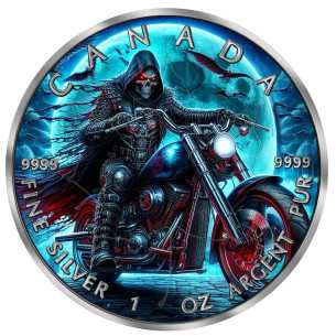 NIGHT RIDER Moneta d'argento da 1 Oz da 5$ Canada 2024 - Coins & More - Canada