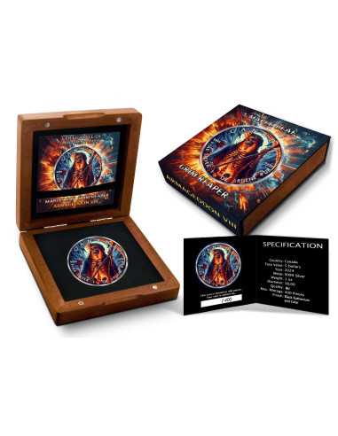 GRIM REAPER Death Maple Leaf Armageddon VIII Moneta d'Argento da 1 Oz 5$ Canada 2024 - Coins & More - Canada