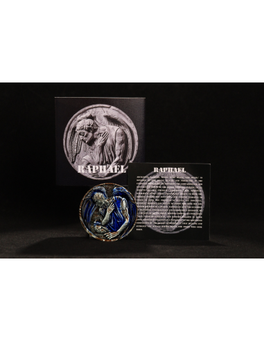 SAN RAFAEL Arcángel 2 Oz Moneda de Plata Antigua 2000 Francos Camerún 2025 - Coins & More - Camerún