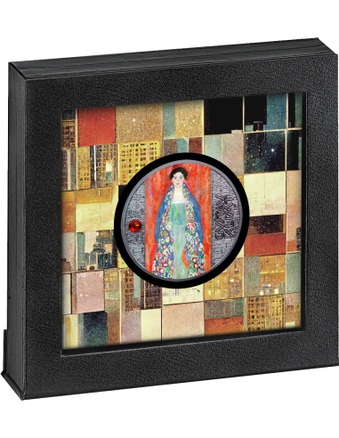 RETRATO DE FRÄULEIN LIESER Gustav Klimt Moneda de Plata 500 Francos Camerún 2024 - Coins & More - Camerún