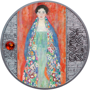 PORTRAIT VON FRÄULEIN LIESER Gustav Klimt Silbermünze 500 Francs Kamerun 2024 - Coins & More - Kamerun