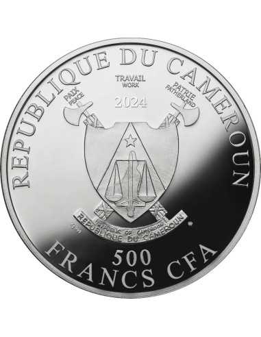 RITRATTO DI FRÄULEIN LIESER Gustav Klimt Moneta d'argento da 500 franchi Camerun 2024 - Coins & More - Camerun
