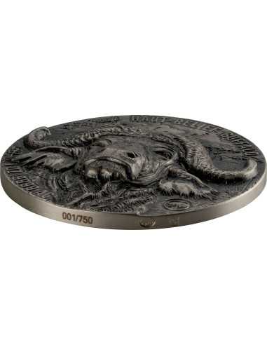 ACQUA BUFFALO Big Five Mauquoy Moneta d'argento da 1 Oz 1000 Franchi Costa d'Avorio 2024 - Coins & More - Costa d'Avorio