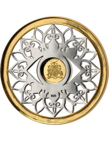 OJO PROTECTOR Símbolos de la Vida Moneda de Oro y Plata 10$ Barbados 2024 - Coins & More - Barbados