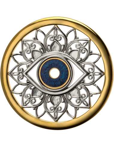 OCCHIO PROTETTIVO Simboli di Vita Moneta d'oro e d'argento da 10$ Barbados 2024 - Coins & More - Barbados