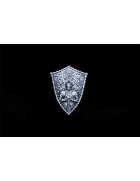THE CRUSADER'S SHIELD Barretta d'argento da 2 once con finitura antica - Coins & More - Argento