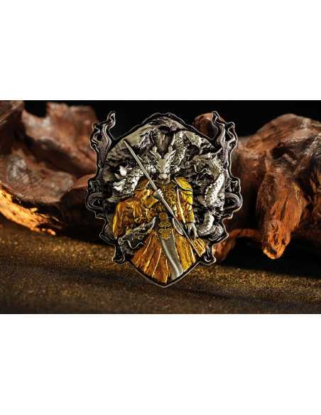 DRAGÓN ETERNO ÁNGEL GUARDIÁN DE LOS SAGRADOS REALES CELESTIALES 2 Oz Moneda de Plata Antigua 2000 Francos Camerún 2025 - Coin...