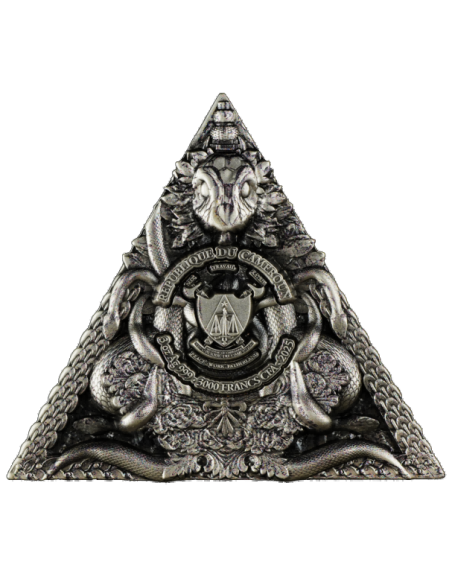 SHIVA Trimurti Guardians of the Universe 3 Oz Silbermünze 3000 Francs CFA Kamerun 2025 - Coins & More - Kamerun