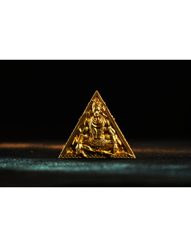 SHIVA Gold vergoldet Trimurti Wächter des Universums 3 Oz Silbermünze 3000 Francs CFA Kamerun 2025 - Coins & More - Kamerun