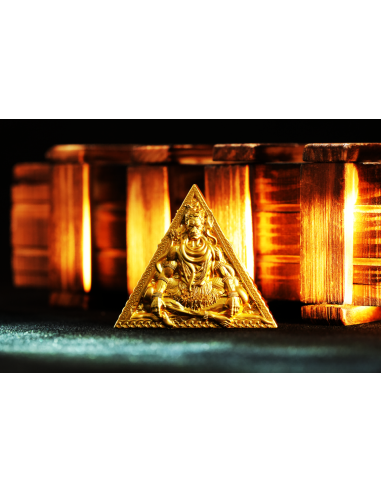 SHIVA Moneta d'argento d'oro dorata Trimurti Guardiani dell'Universo da 3 Oz 3000 Franchi CFA Camerun 2025 - Coins & More - C...