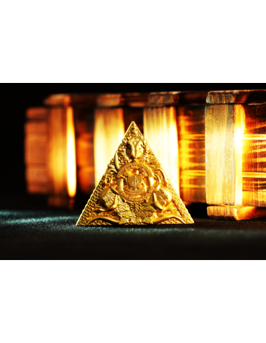 SHIVA Moneta d'argento d'oro dorata Trimurti Guardiani dell'Universo da 3 Oz 3000 Franchi CFA Camerun 2025 - Coins & More - C...