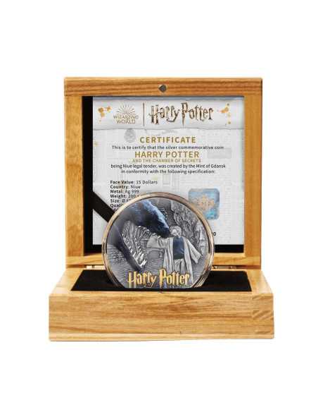HARRY POTTER E LA CAMERA DEI SEGRETI Moneta d'argento da 200g 15$ Niue 2024 - Coins & More - Niue