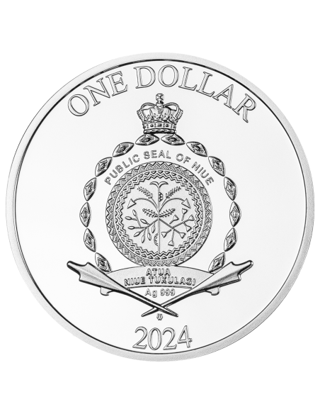 MALACHITE SCARABAEUS Antico simbolo Moneta d'argento da 1$ Niue 2024 - Coins & More - Niue