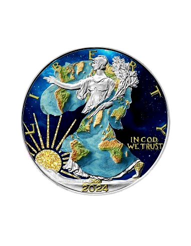 LIBERTÉ MONDIALE Pièce d'argent 1 Oz 1$ USA 2024 - Coins & More - Usa