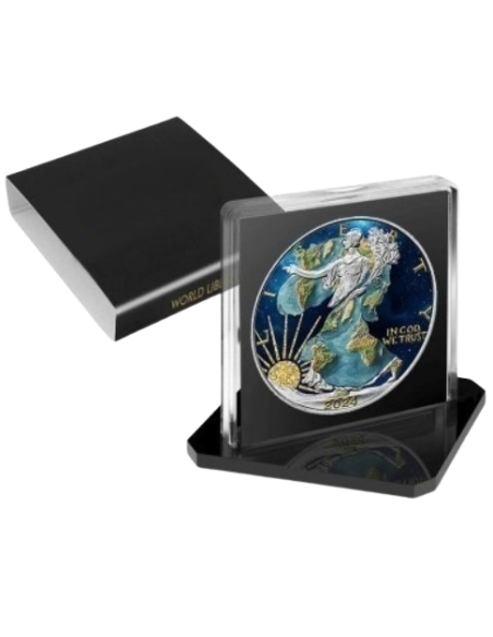 WORLD LIBERTY 1 Oz Silver Coin 1$ USA 2024 - Coins & More - Usa